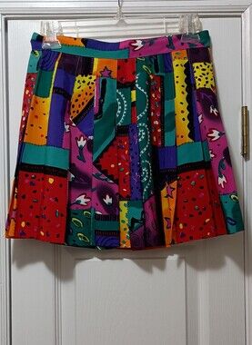 Vintage Tail Brand colorful Allover Print Tennis Skirt